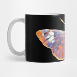 Tropical orange moth Mug